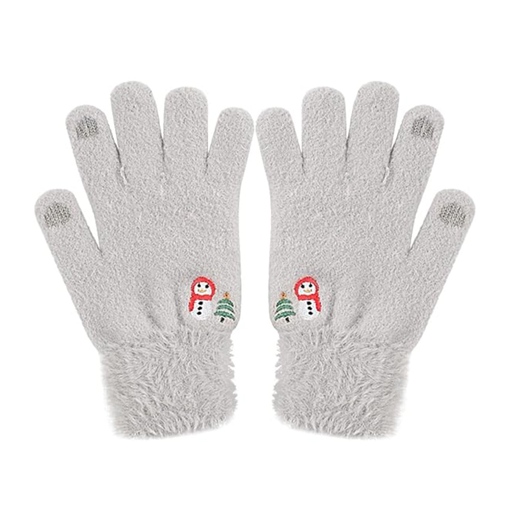 Naisten Techsuit ST0011 kosketusnäyttöhanskat talvikäyttöön, koko 17 cm, harmaa
