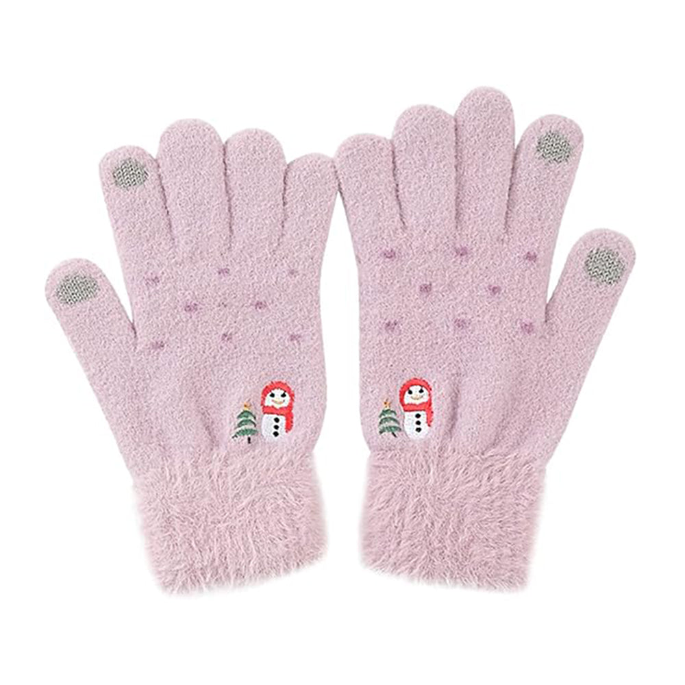 Naisten Techsuit ST0011 kosketusnäyttöhanskat talvikäyttöön, koko 17 cm, violetti