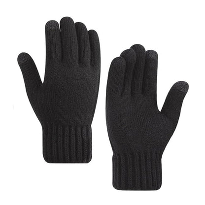 Naisten Techsuit ST0015 kosketusnäyttöhanskat talvikäyttöön, koko 17 cm, mustat