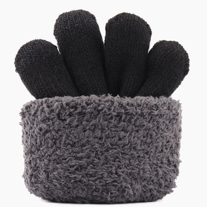 Iwarm ST0005 kosketusnäppäimelliset talvihanskat, koko 21 cm, mustat