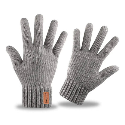 Iwarm ST0016 kosketusnäyttökäsineet talvikäyttöön, koko 22 cm, harmaa