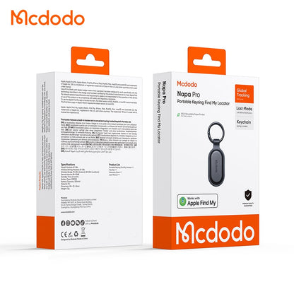 Mcdodo SmartTag Avaimenperä Napa Pro AT-3840 iOS-sarjalle, Musta