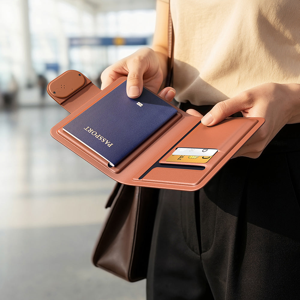 Mcdodo SmartTag Passport Napa Pro AT-4180 iOS-sarjalle, musta