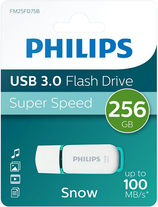 Ulkoinen muisti USB-A 3.0 Philips Snow Edition, 256Gb PHMMD256GBS200U3