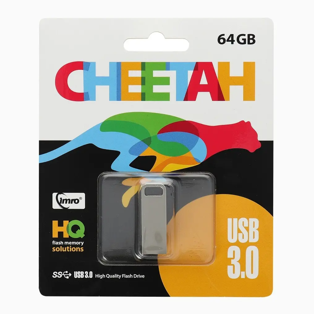 Ulkoinen muisti USB-A 3.0 Imro Cheetah, 64Gb