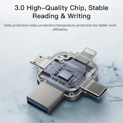 Ulkoinen muisti USB-A 3.0 / Lightning / USB-C / microUSB Yesido FL15, 16Gb