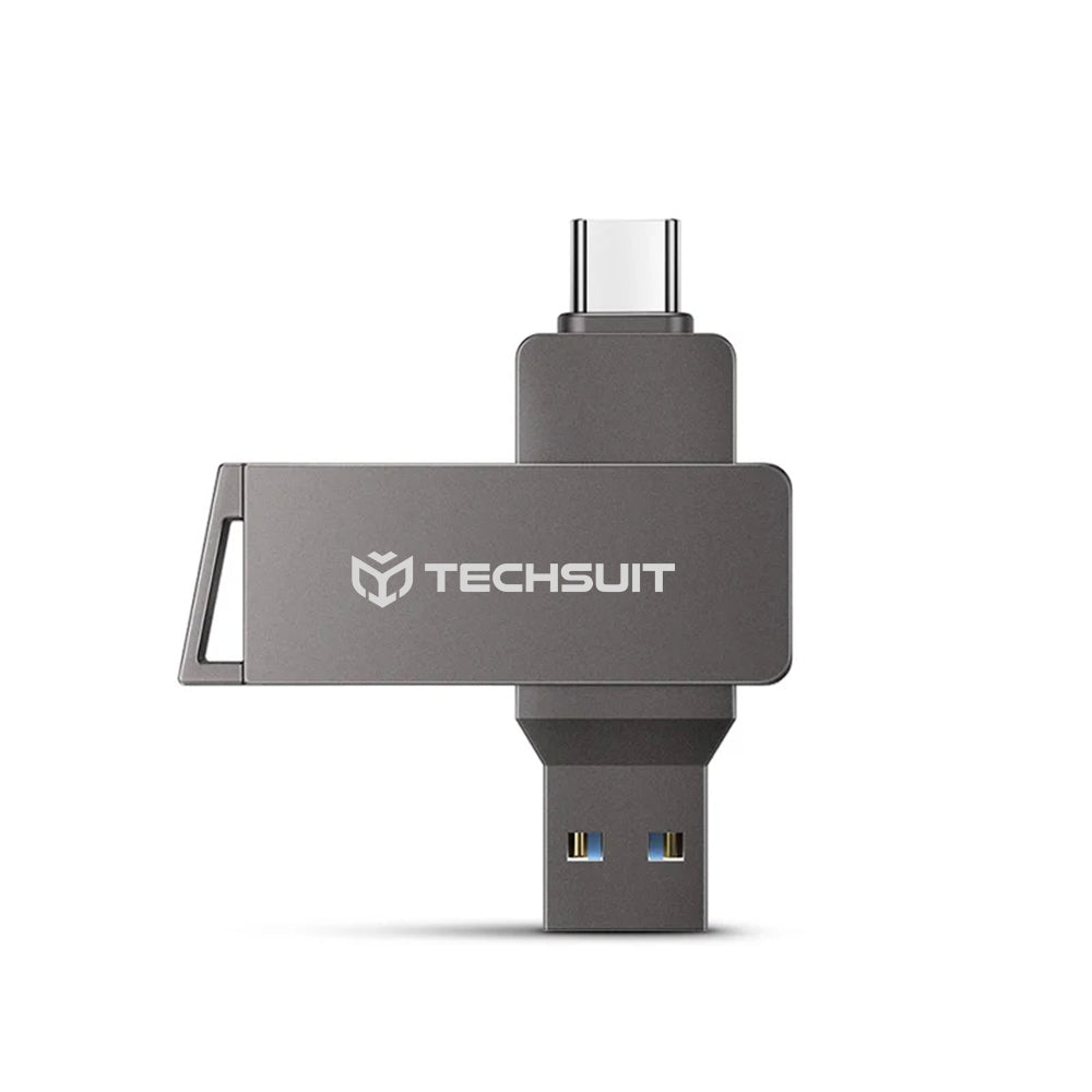 Ulkoinen muisti USB-A 3.0 / USB-C Techsuit THSM20, 256Gt