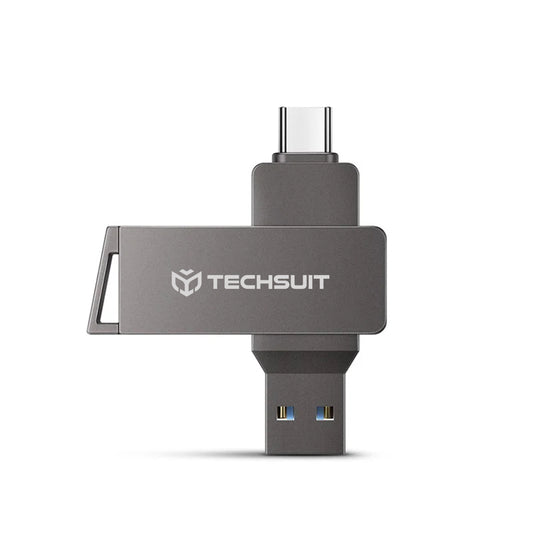 Ulkoinen muisti USB-A 3.0 / USB-C Techsuit THSM20, 256Gt