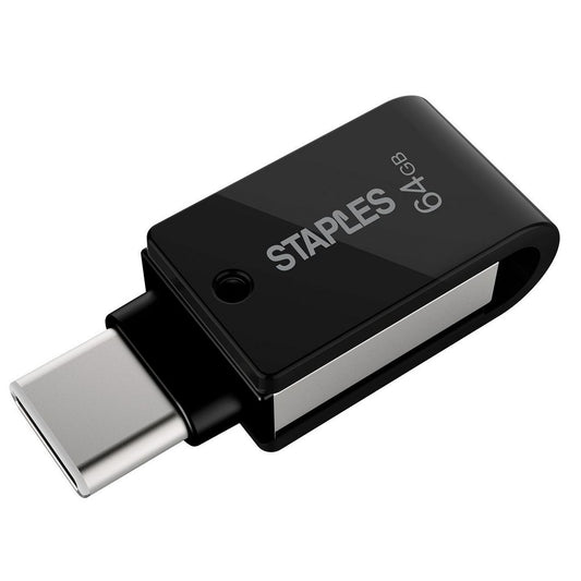 Ulkoinen muisti USB-A 3.1 / USB-C Staples K23, 64Gb EKMMD64GK233CST