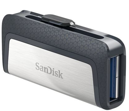 Ulkoinen muisti USB-A 3.1 / USB-C SanDisk Ultra Dual, 128Gb SDDDC2-128G-G46