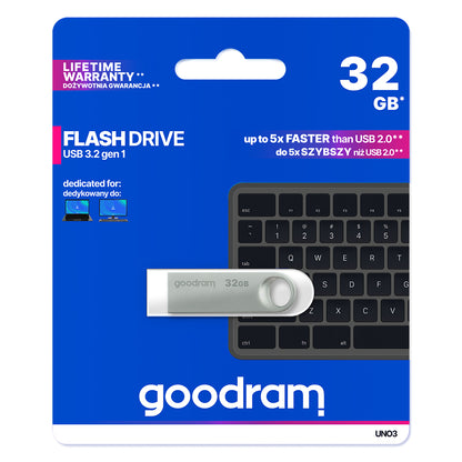 Ulkoinen muisti USB-A 3.2 GoodRam UNO3, 32Gb