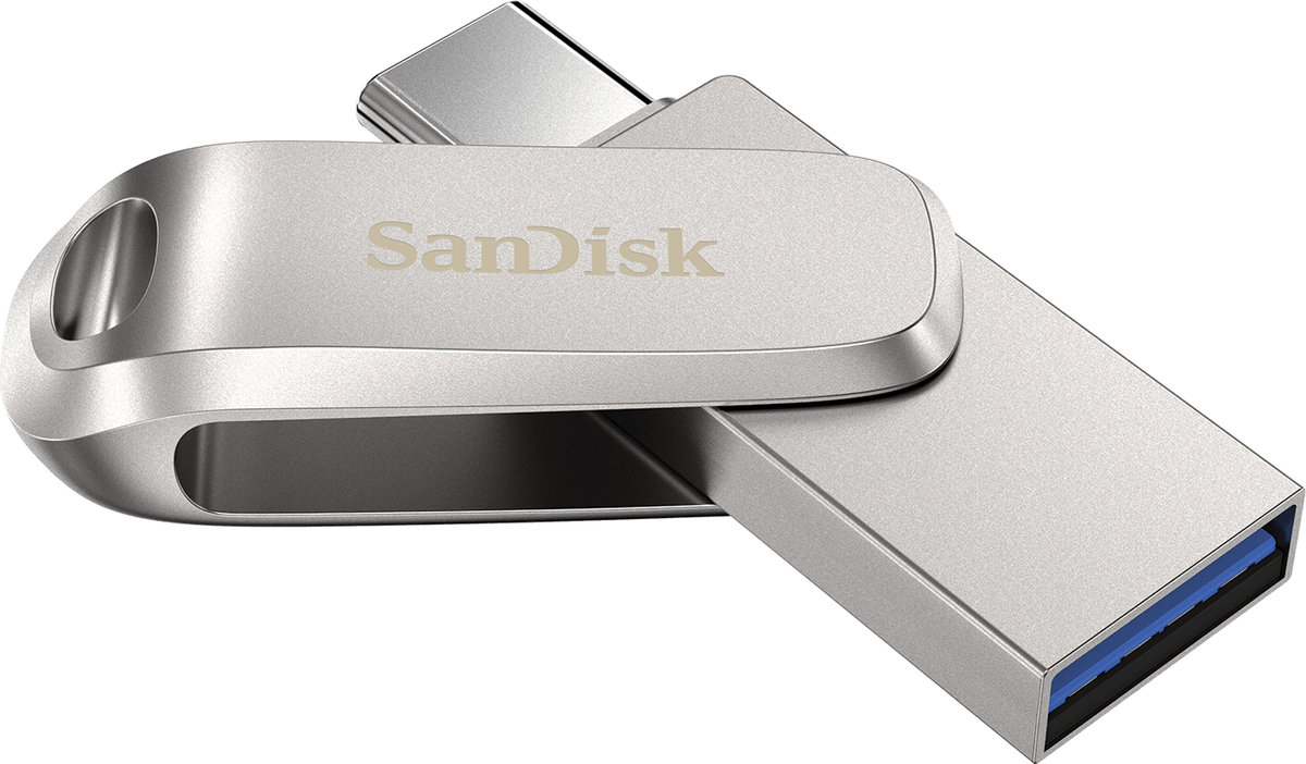 Ulkoinen muisti USB-A 3.2 / USB-C SanDisk Ultra Luxe Dual Drive, 128Gb SDDDC4-128G-G46