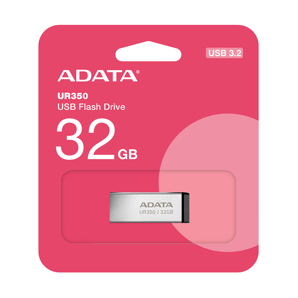 Ulkoinen USB-A 3.2 -muisti Adata UR350, 32 Gt UR350-32G-RSR/BK