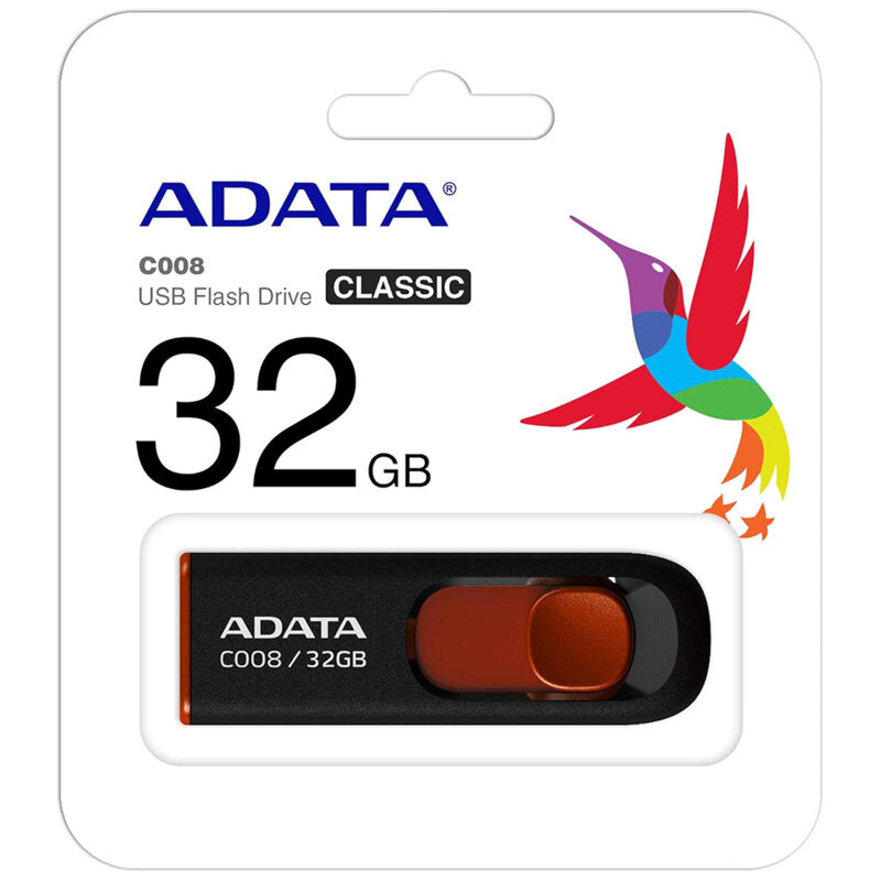 Ulkoinen muisti USB-A Adata C008, 32Gb AC008-32G-RKD