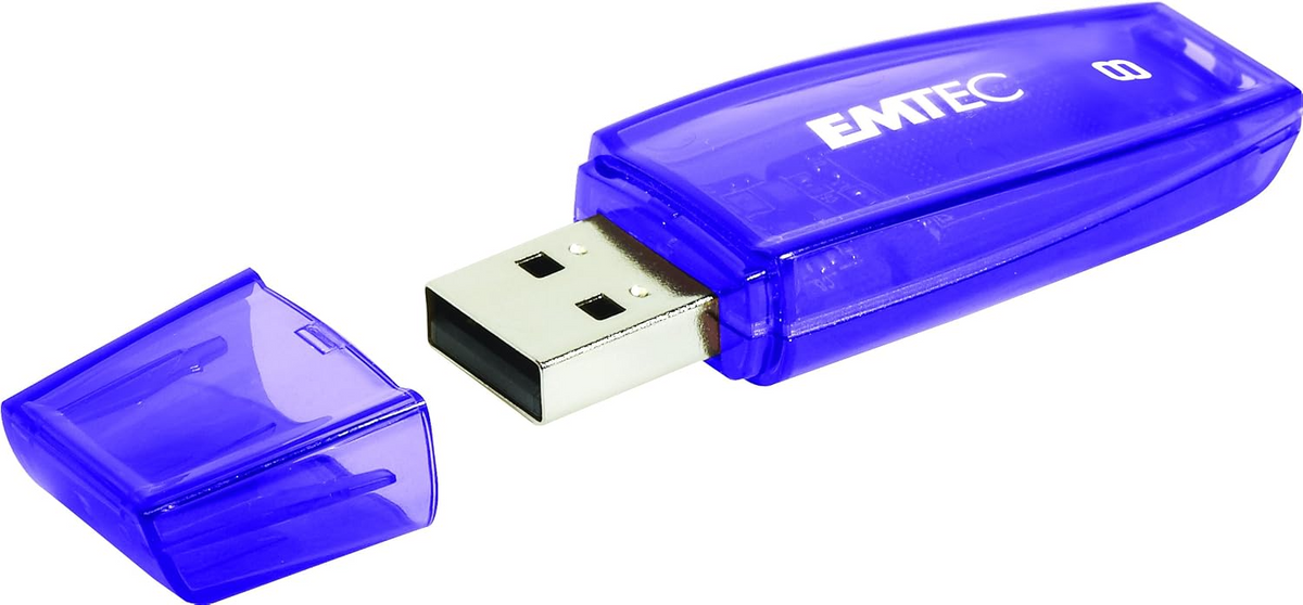 Ulkoinen muisti USB-A Emtec C410 Color Mix, 8Gb ECMMD8GC410