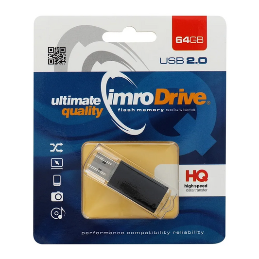 Ulkoinen USB-A-muisti Imro, 64Gb