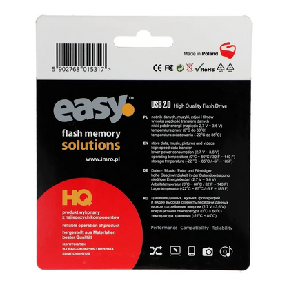 Ulkoinen muisti USB-A Imro Easy, 128Gb