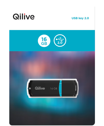 Ulkoinen muisti USB-A Qilive C160, 16Gb EKMMD16GC160QL