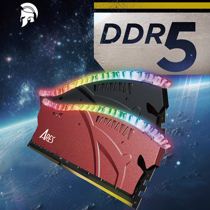 RAM-muisti Dato Ares Armor Lite, DDR5, RGB, 16GB, 6000Mhz, Musta ARB16G5K60