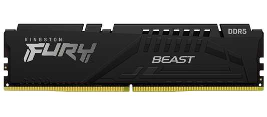 Kingston Fury Beast DDR5 8GB 5600Mhz RAM-muisti, uudelleenpakattu KF556C40BB-8