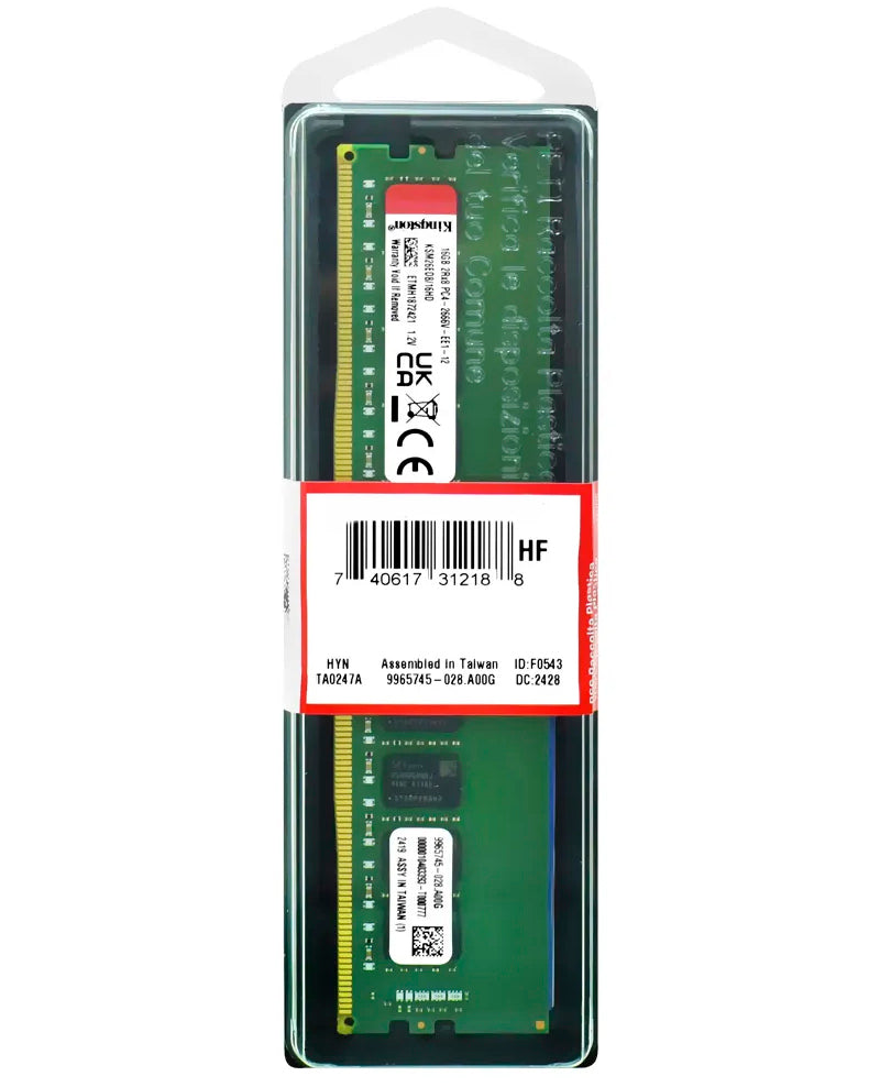 Kingston ValueRAM -muisti, DDR5, 8GB, 5600MHz KVR56U46BS6-8