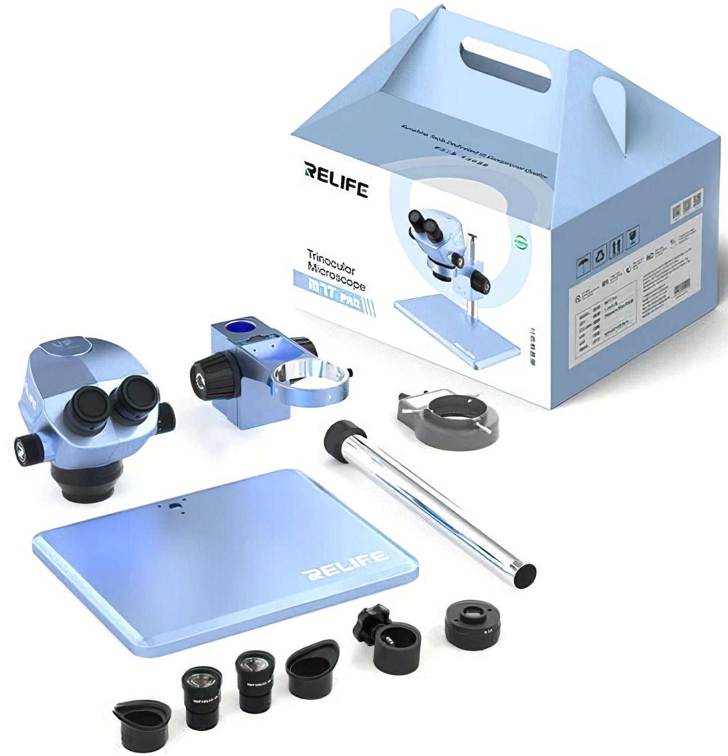Relife RL-M7T Pro -mikroskooppi, Sininen