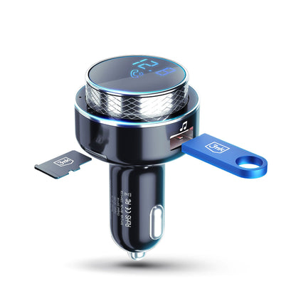 Bluetooth FM-modulaattori 3MK Hyper Car, 2 x USB-A - 1 x microSD-muistikortti