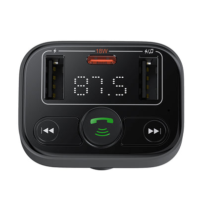 FM Bluetooth -modulaattori Baseus S-09 Lite, 2 x USB-A - 1 x USB-C C10762300113-00