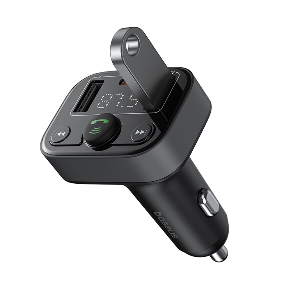 FM Bluetooth -modulaattori Baseus S-09 Lite, 2 x USB-A - 1 x USB-C C10762300113-00