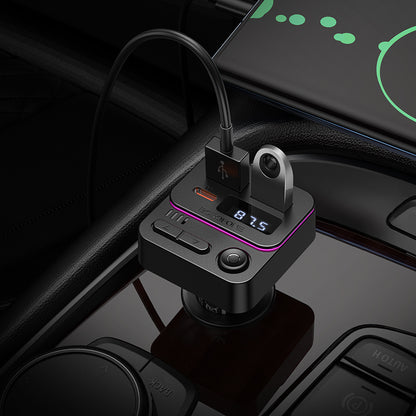 FM Bluetooth -modulaattori Borofone BC60 Hero, 2 x USB-A - 1 x USB-C