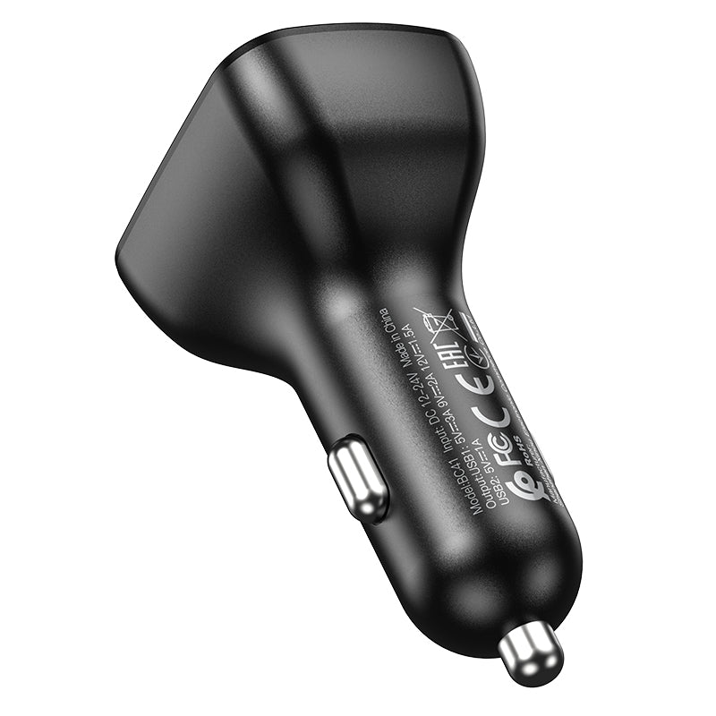 Borofone BC41 Eminency Bluetooth FM Modulator, 2 x USB-A - 1 x microSD