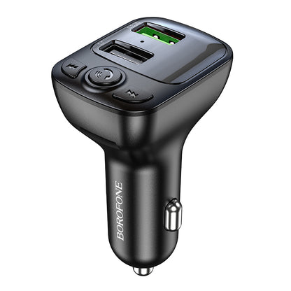 Borofone BC41 Eminency Bluetooth FM Modulator, 2 x USB-A - 1 x microSD