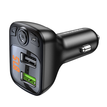 Borofone BC41 Eminency Bluetooth FM Modulator, 2 x USB-A - 1 x microSD