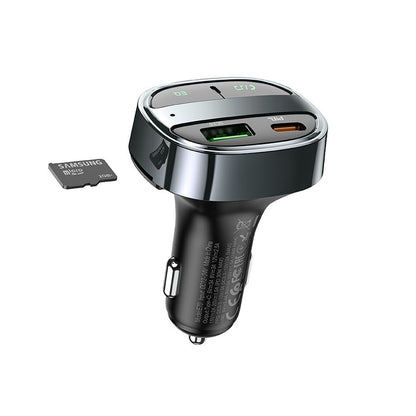 FM-modulaattori Bluetooth HOCO E70, 1 x USB-A - 1 x USB-C - microSD