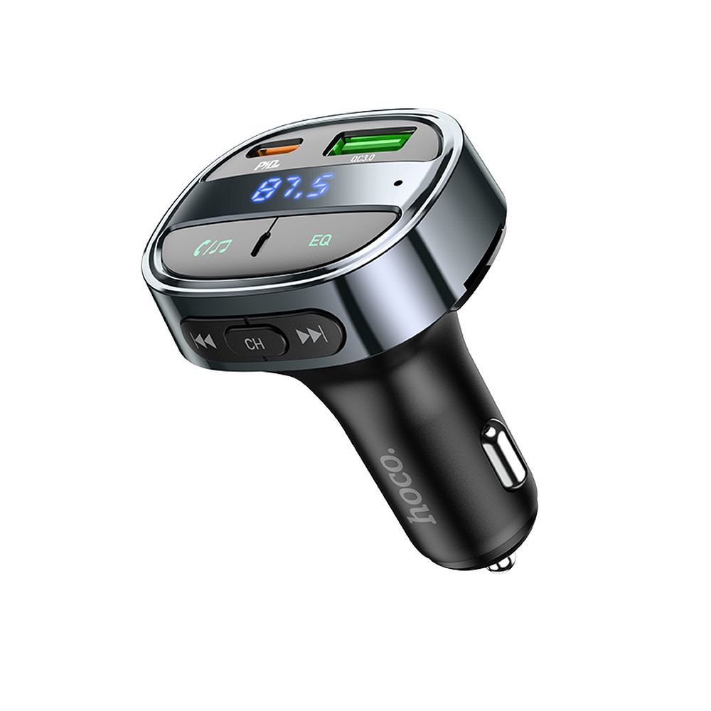 FM-modulaattori Bluetooth HOCO E70, 1 x USB-A - 1 x USB-C - microSD
