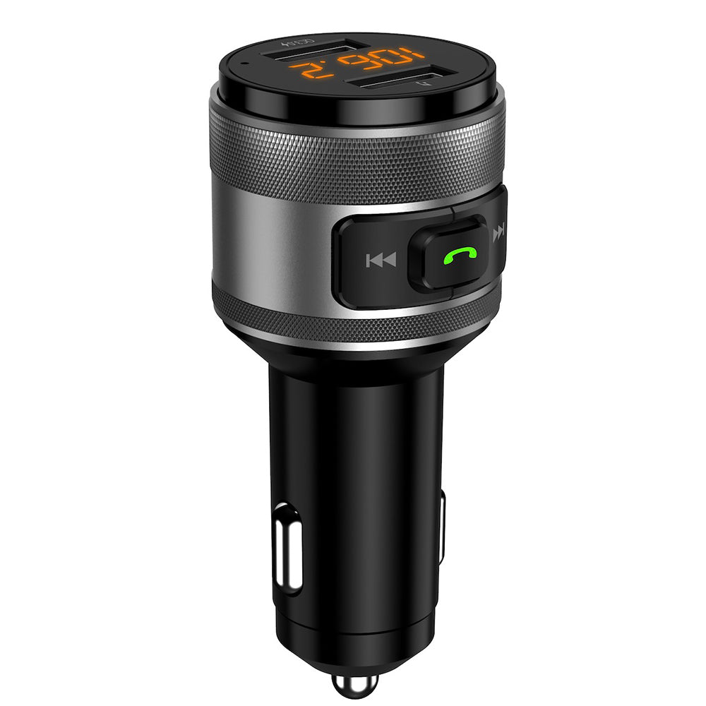 FM Bluetooth -modulaattori Techsuit VoltTune, 2 x USB-A