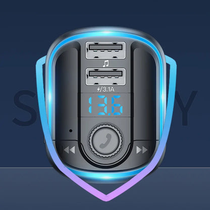 FM Bluetooth -modulaattori Yesido Y44, 2 x USB-A - 1 x microSD