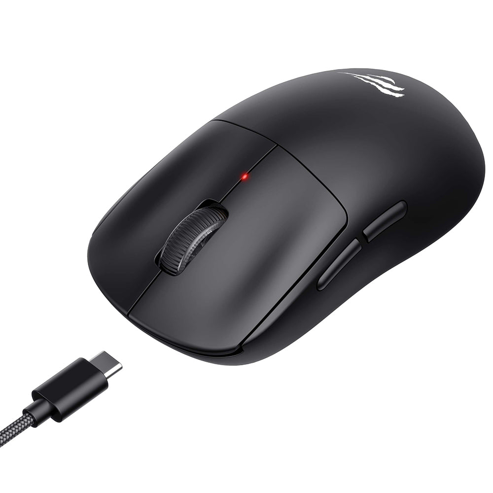HAVIT MS970WB Pro langaton pelihiiri, 800DPI - 12000DPI, BT / Wi-Fi / Johdollinen, Musta