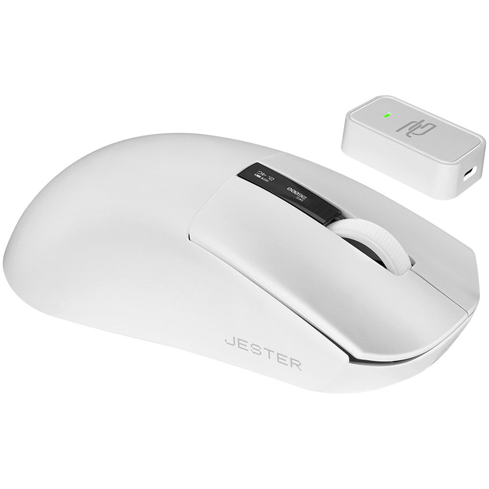 Langaton pelihiiri Proove Jester, 800DPI - 26000DPI, OLED-näyttö, Valkoinen WMJS00022002