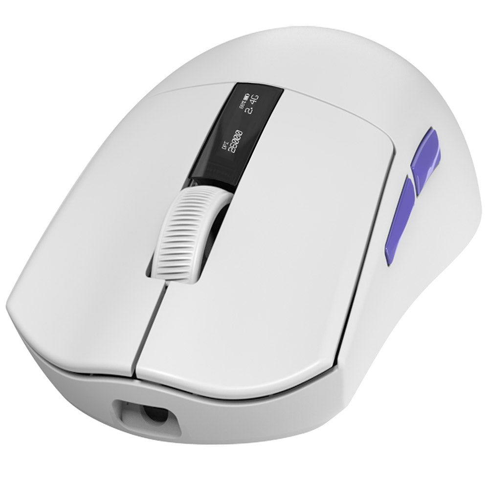 Langaton pelihiiri Proove Jester, 800DPI - 26000DPI, OLED-näyttö, Valkoinen WMJS00022002
