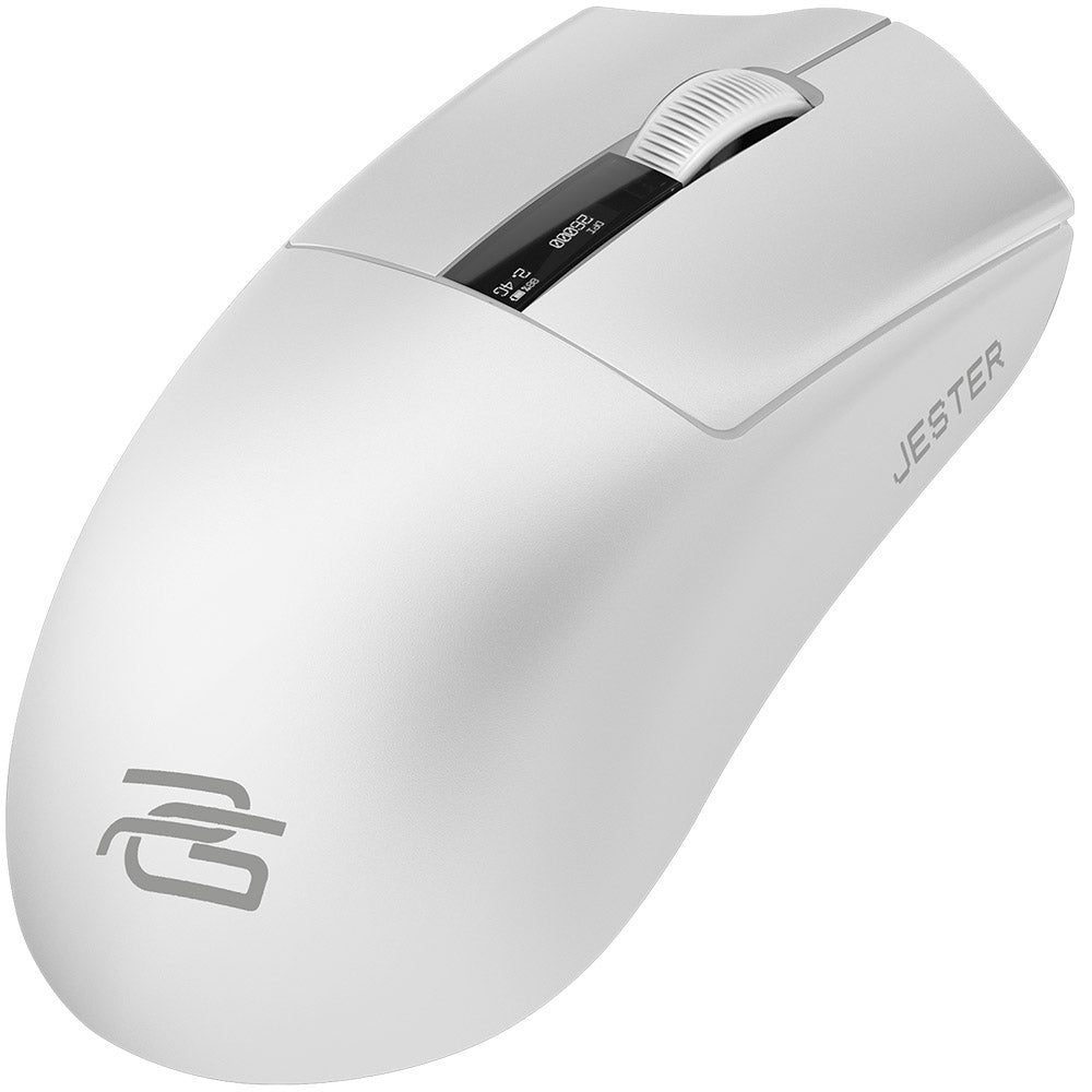Langaton pelihiiri Proove Jester, 800DPI - 26000DPI, OLED-näyttö, Valkoinen WMJS00022002