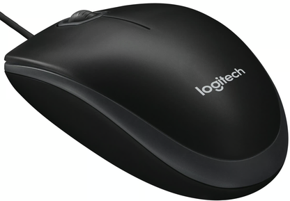 Langallinen USB-hiiri Logitech B100, 1000DPI, Musta 910-003357