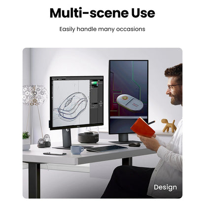 UGREEN MU007 langallinen USB-hiiri, 1200DPI, 1.5m, musta