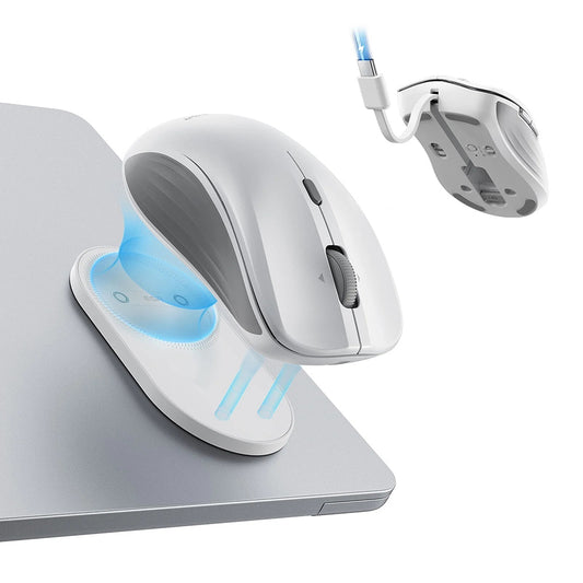 Langaton ESR MagMouse -hiiri, 800DPI - 4800DPI, BT / Wi-Fi, Valkoinen