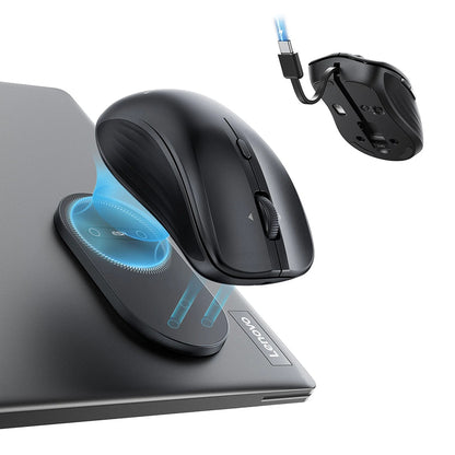 Langaton ESR MagMouse -hiiri, 800DPI - 4800DPI, BT / Wi-Fi, Musta