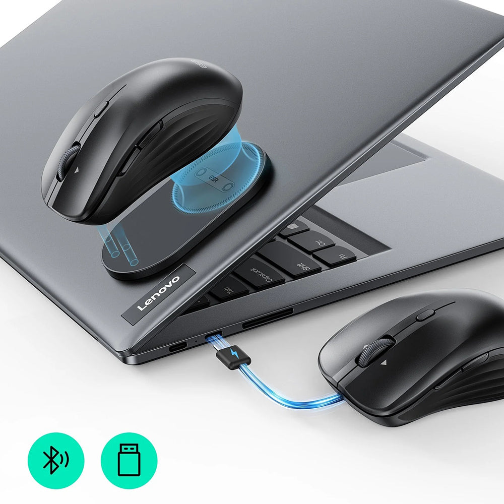 Langaton ESR MagMouse -hiiri, 800DPI - 4800DPI, BT / Wi-Fi, Musta