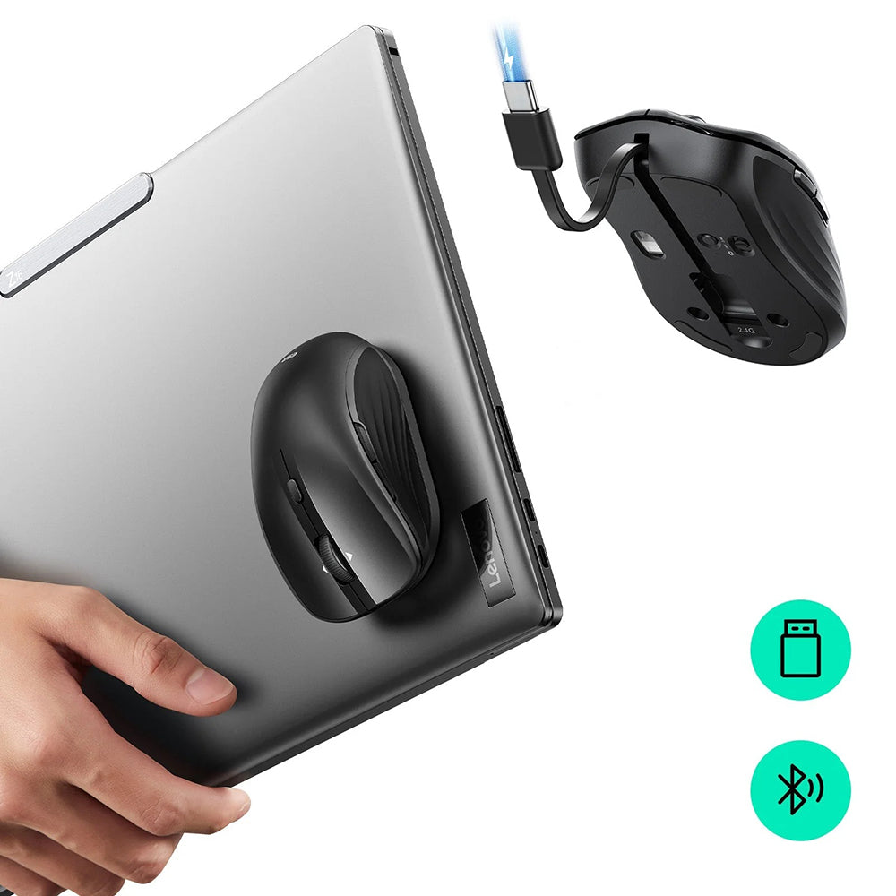 Langaton ESR MagMouse -hiiri, 800DPI - 4800DPI, BT / Wi-Fi, Musta