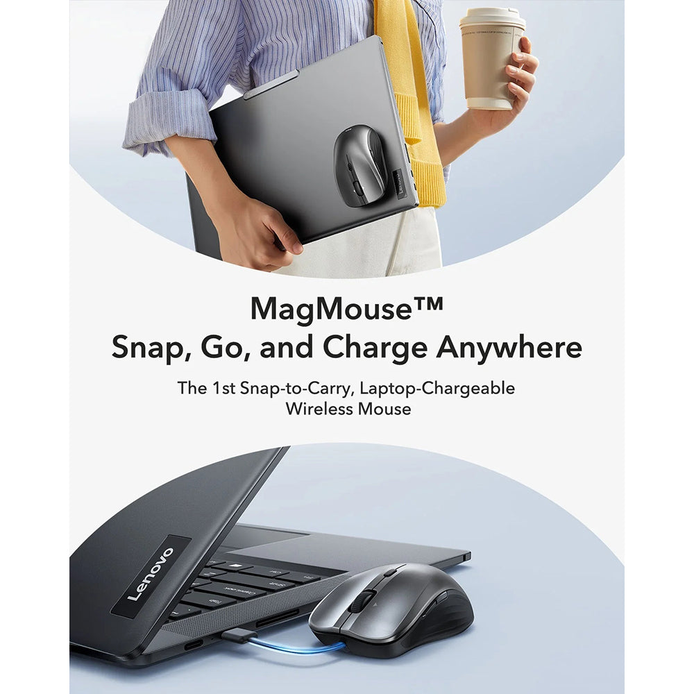 Langaton hiiri ESR MagMouse, 800DPI - 4800DPI, Musta