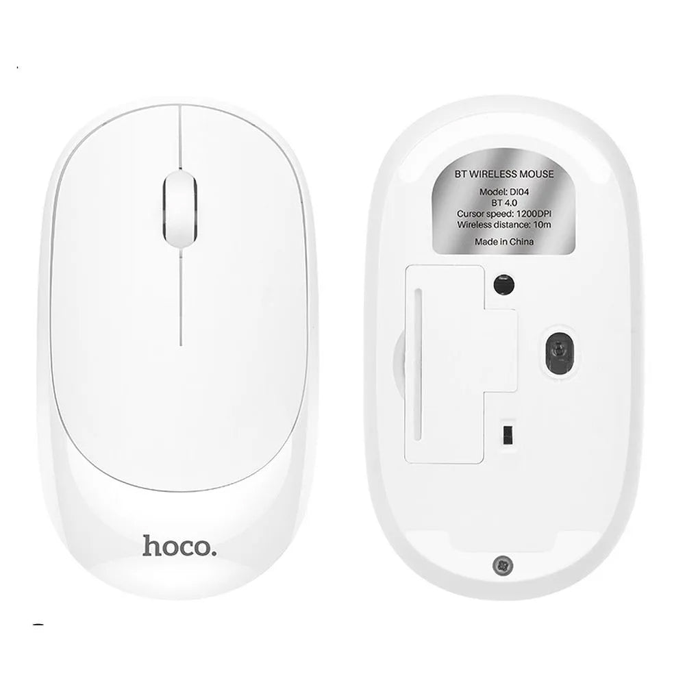 Langaton hiiri HOCO DI04, 1200DPI, BT / Wi-Fi, Valkoinen