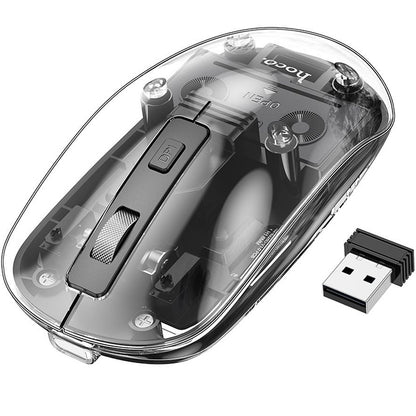 Langaton hiiri HOCO GM29, 1600DPI, BT / Wi-Fi, Musta